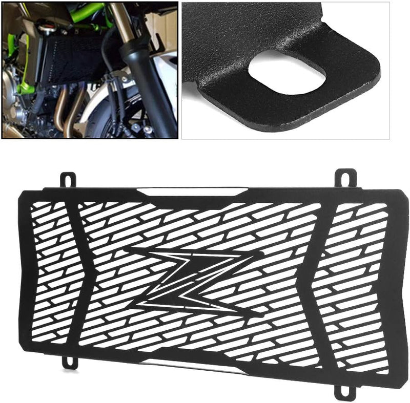 Kühlerschutz, Edelstahl Motorrad Kühlergrill Shroud Cover Protector Fit für Z650 Z 650 Z-650 2017-20