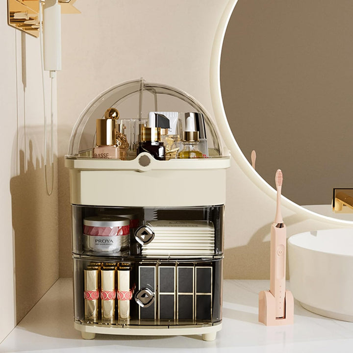 RMAN Make Up Kosmetik Organizer 3 Stöckig Multifunktionale Grosse Kapazität Schminktisch Organize mi