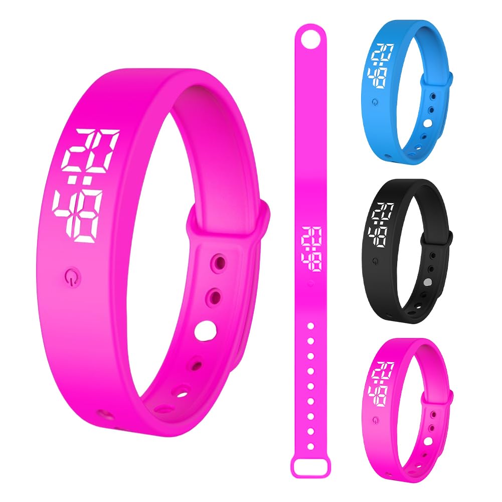 DASIAUTOEM Vibrationswecker Armband, Vibrationsalarm Erinnerung Uhr, Armband Wecker Vibration mit Ti