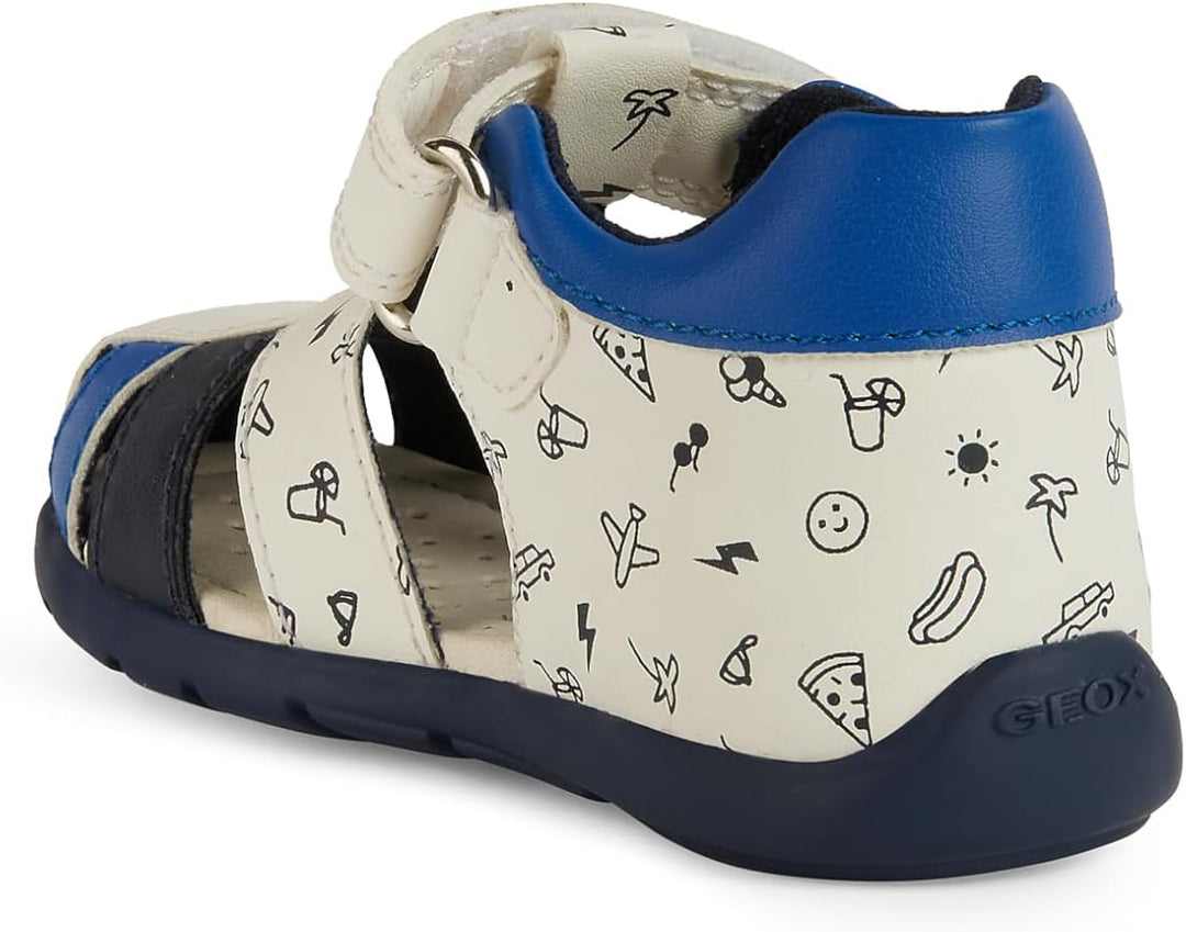 Geox B Elthan Boy C Baby - Jungen Erste Schritte 23 EU White Royal, 23 EU White Royal