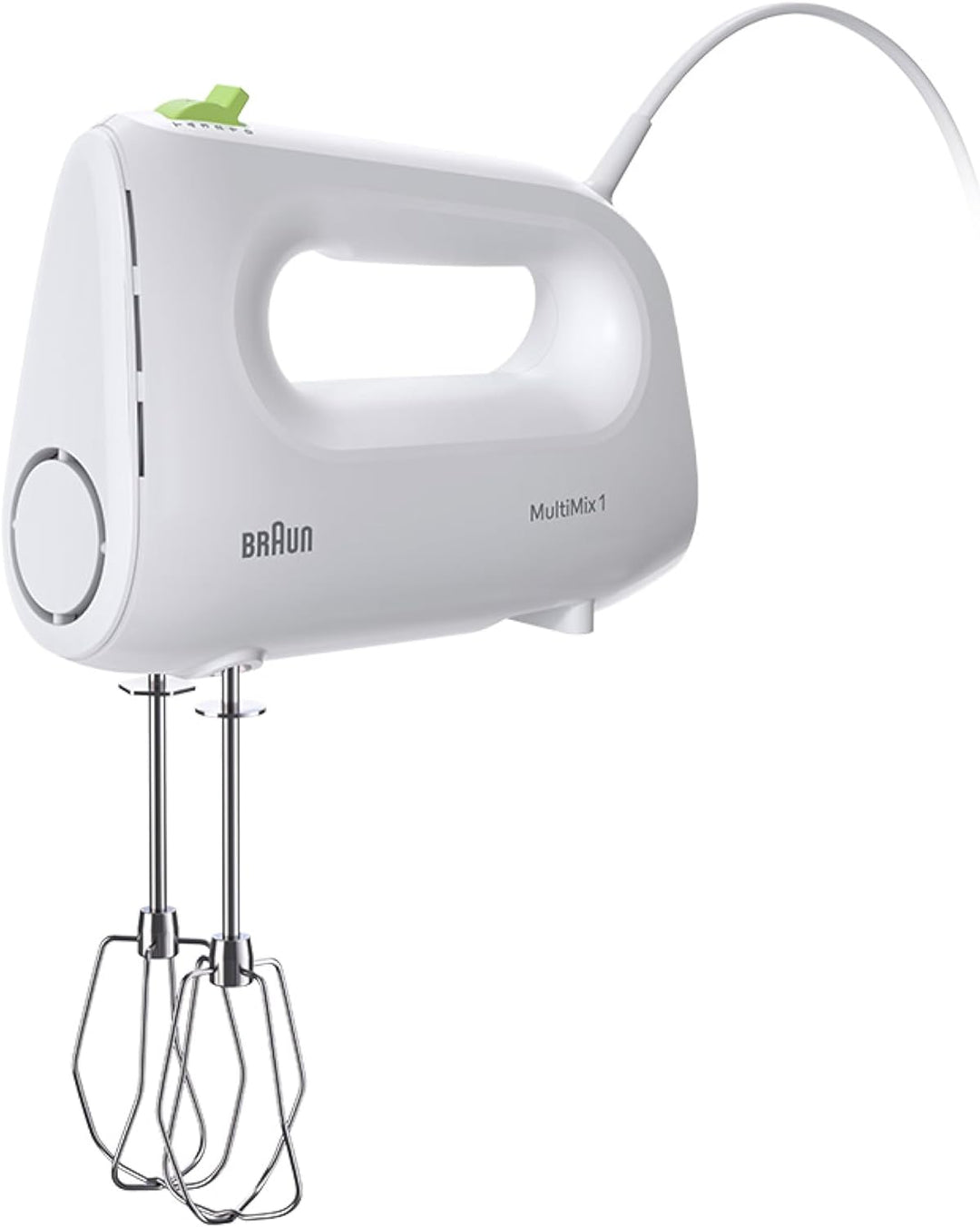 Braun Household MultiMix 1 HM 1100 WH Handmixer - Handrührgerät mit 4 Geschwindigkeitsstufen plus Tu