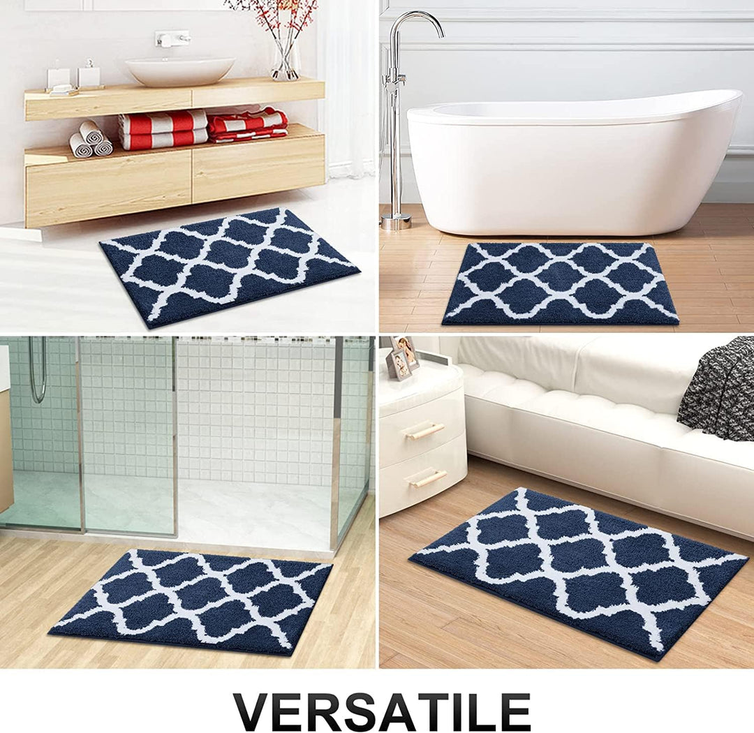 Homaxy rutschfest Badematten Set 2 teilig Weich Hochflor Bad WC Badezimmerteppich Mikrofaser Badvorl