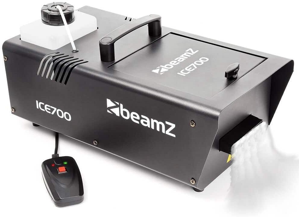 BeamZ ICE700 Bodennebelmaschine, Low Fog Machine, 700 Watt Bodennebler, Rauchmaschine, Boden Nebelma
