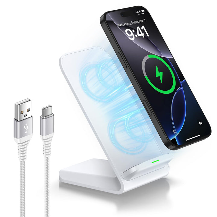 Samsung Galaxy Wireless Charger Stand, 15W Handy Schnelles Kabelloses Ladegerät, Induktive Ladestati
