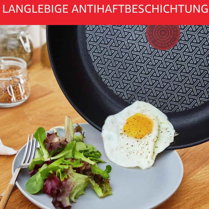 Tefal Comfort Max Bratpfanne 20 cm, Induktion, Antihaftbeschichtung, hochwertiger Edelstahl, Tempera