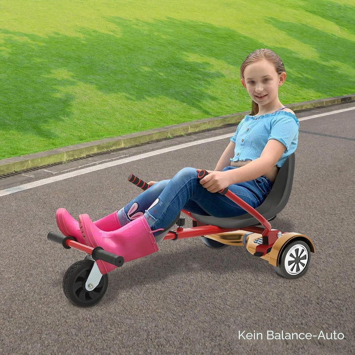 Hoverboard Sitz Verstellbarer für Self-Balance Scooter mit Frontreifen für 6.5"-10" Hoverboards, Uni