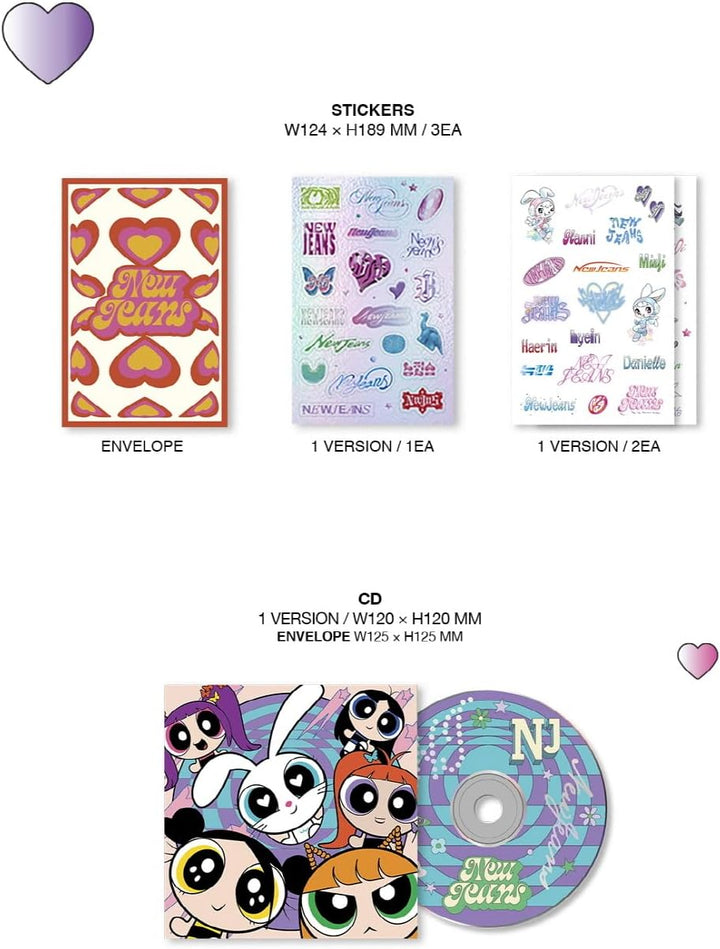 NewJeans - Get Up [The Powerpuff Girls X NJ Box ver.] Album (A ver.), A Ver.