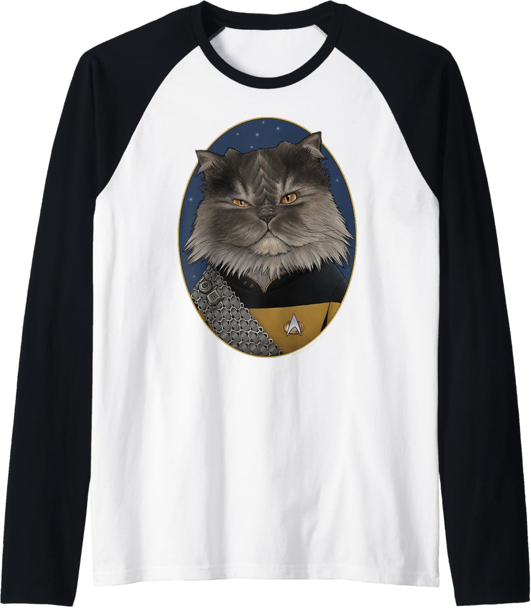 Star Trek: The Next Generation Worf Cat Portrait Raglan