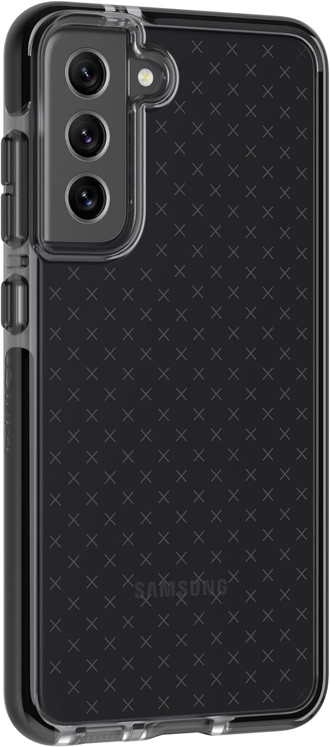 tech21 Evo Check für Samsung Galaxy S21 FE 5G - Handyhülle mit 4,8 m Fallschutz Galaxy S21FE Smokey