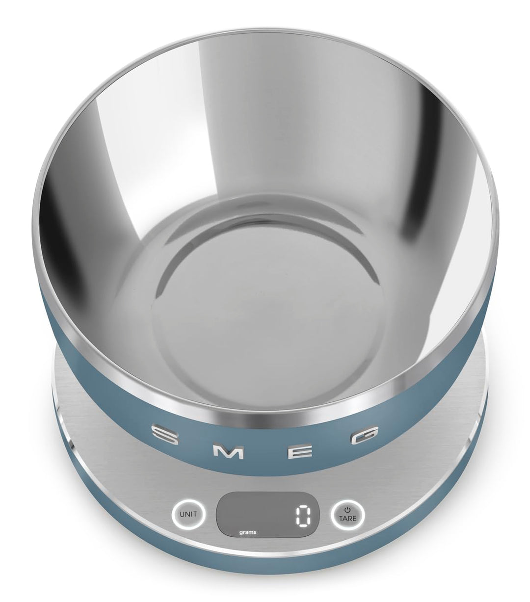 Smeg Bilancia da cucina digitale KSC01SBMWW Storm Blue, Storm Blue