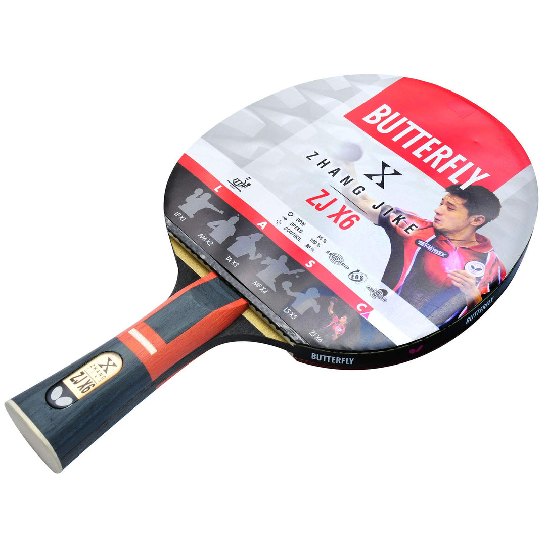 Butterfly® Zhang Jike ZJX 6 Tischtennisschläger | Tischtennis Racket Bat Profi & Wettkampf | ITTF ze