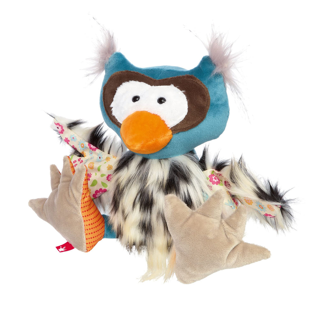 SIGIKID 42854 Stofftier Eule Patchwork Sweety Kuscheltier zum Spielen &amp; Schmusen aus weichem Materia