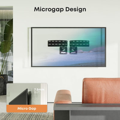 Slim Fit Wandhalterung für Samsung (2021) 43-85 Zoll TVs, TV Wandhalterung für Samsung mit Einem Max