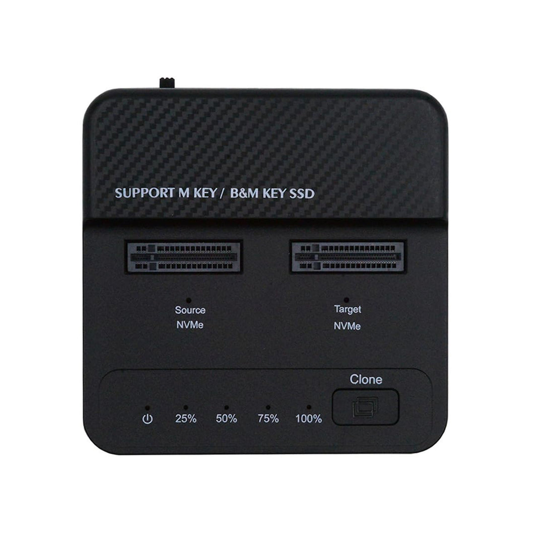cablecc Dual-Bay Cloner 20 Gbit/s NVME M.2 NGFF M-Key auf USB-C One-Click Offline Clone Backup Gehäu