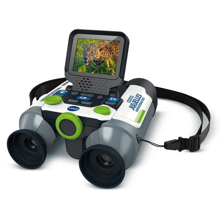 VTech Genius XL Interaktives Video-Fernglas für Kinder, 10 x 21 cm, mit Farbdisplay, Fotos und Video