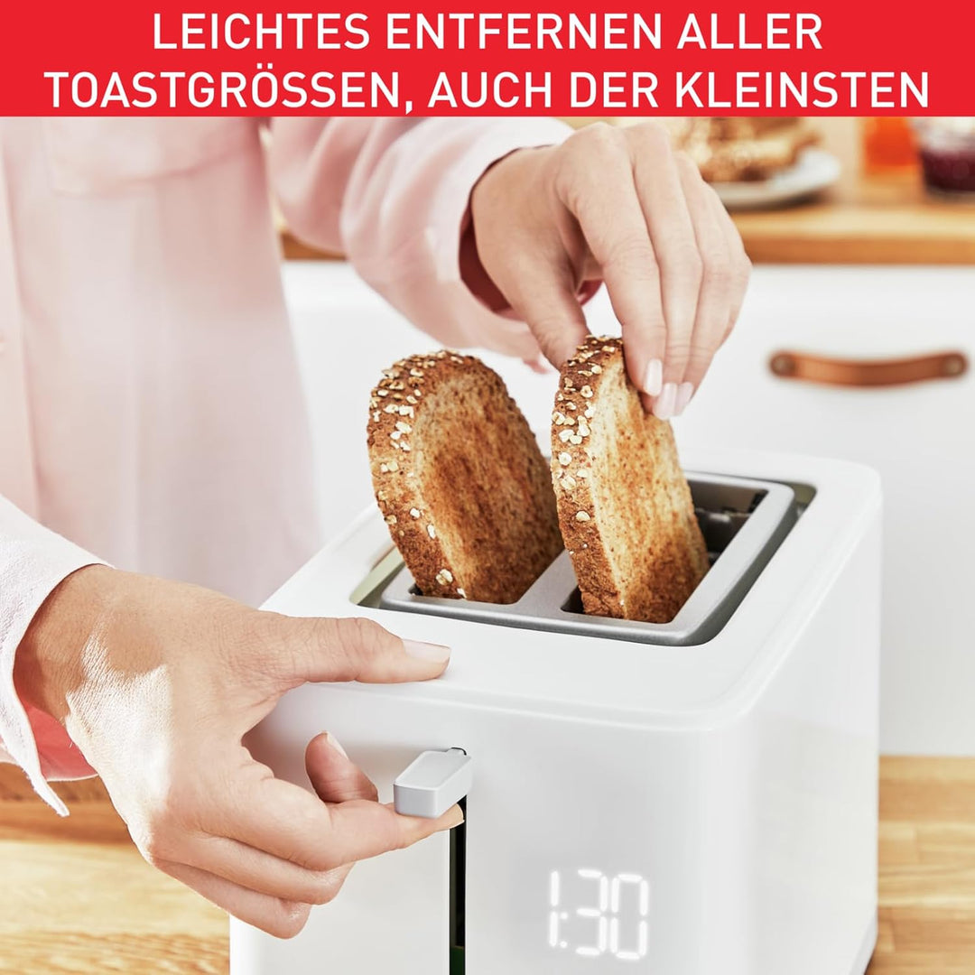 Tefal TT6931 Sense Toaster | 7 Bräunungsstufen | Digitaldisplay | Countdown | Aufwärmen/Auftauen | K