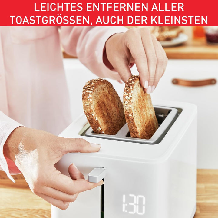 Tefal TT6931 Sense Toaster | 7 Bräunungsstufen | Digitaldisplay | Countdown | Aufwärmen/Auftauen | K