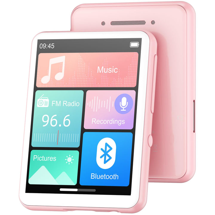 128GB MP3-Player Bluetooth 5.4, Oilsky 2,4 Zoll Full Touchscreen MP3, Tragbarer Musik Player mit Lau