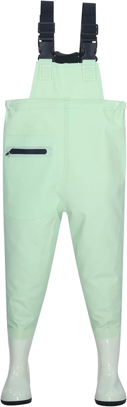 Wathose Kinder Wasserdicht mit Stiefel Kinderwathose Matschhose Jungen Anglerhose mit Stiefel Mädche