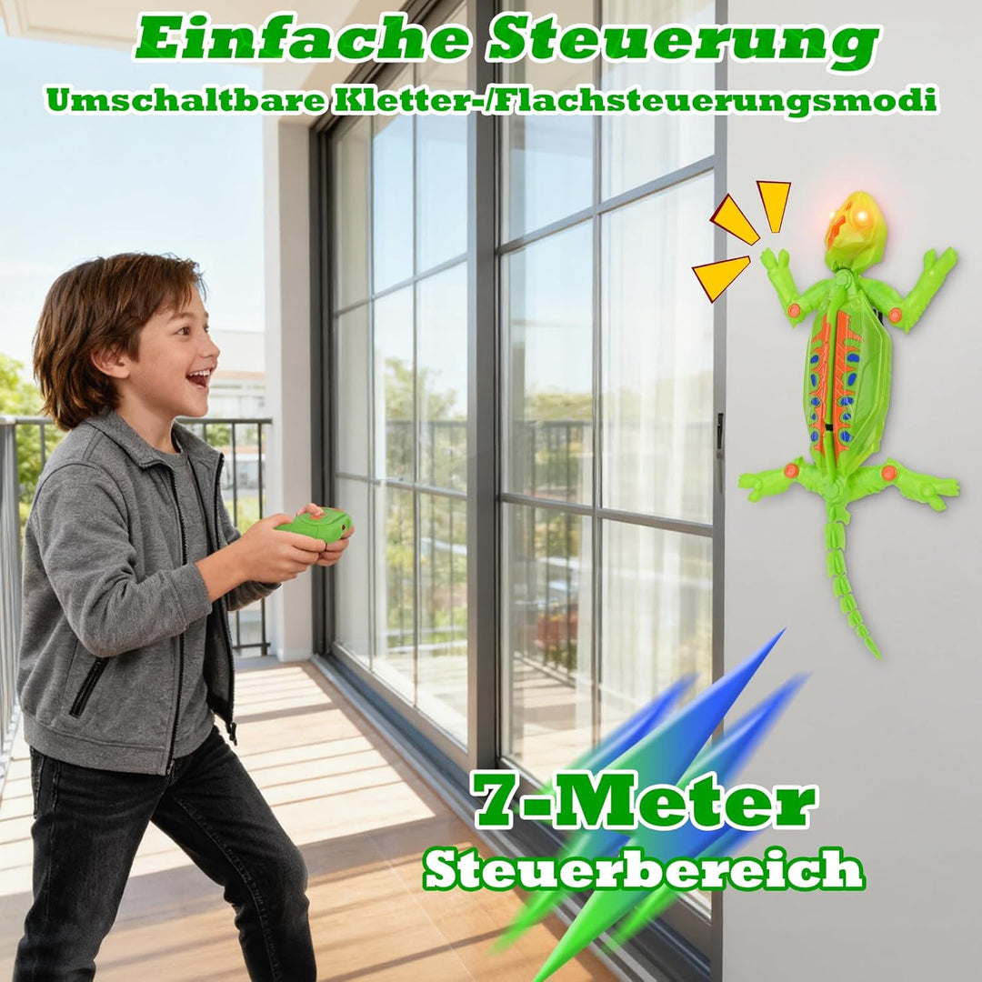 Ferngesteuert Wall Crawler Gecko, der an Wänden Decken Entlang Krabbelt, Wiederaufladbar Chamäleon,
