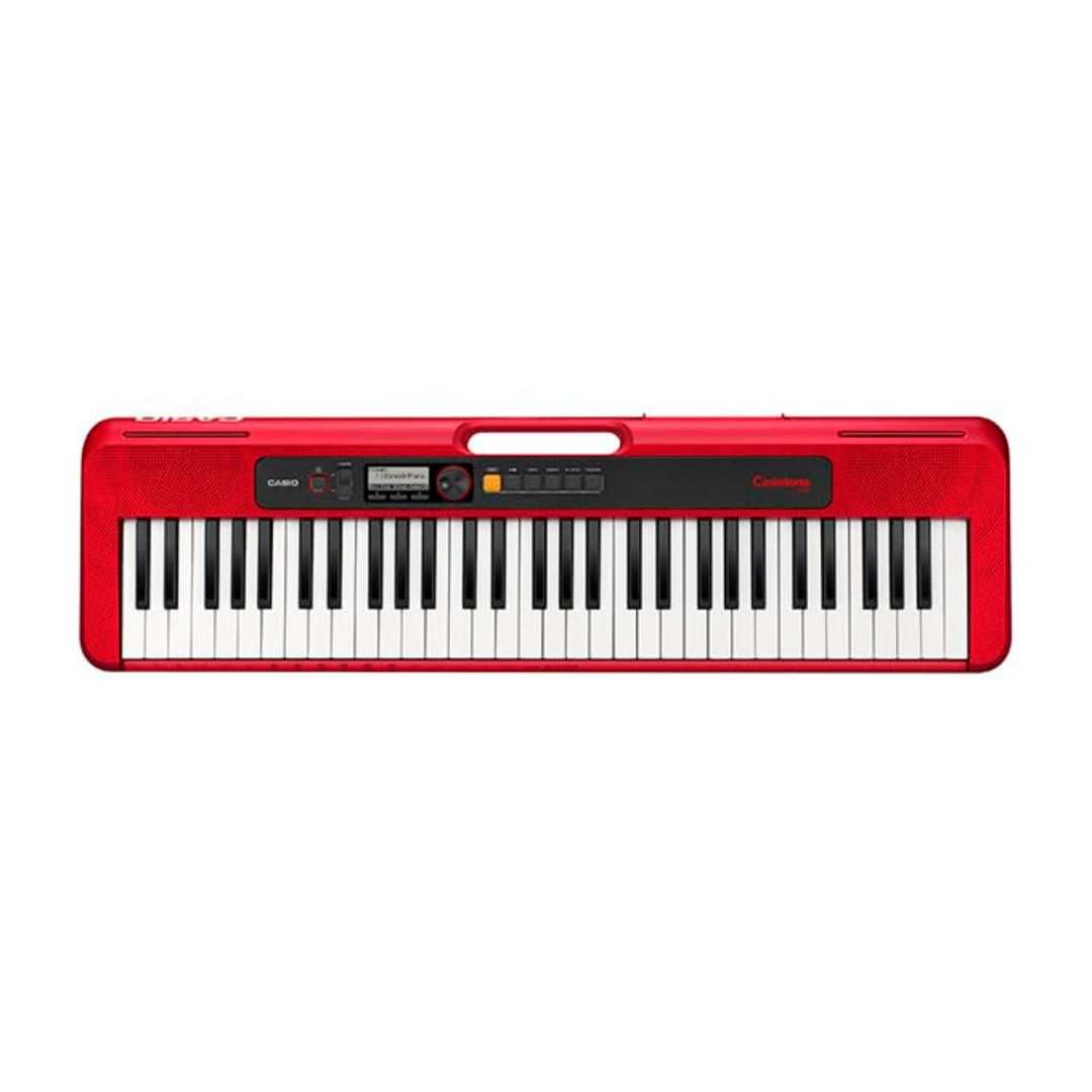 Casio Casiotone CT-S200RD, tragbare Tastatur mit 61 Tasten, USB, Rot