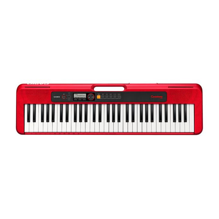 Casio Casiotone CT-S200RD, tragbare Tastatur mit 61 Tasten, USB, Rot