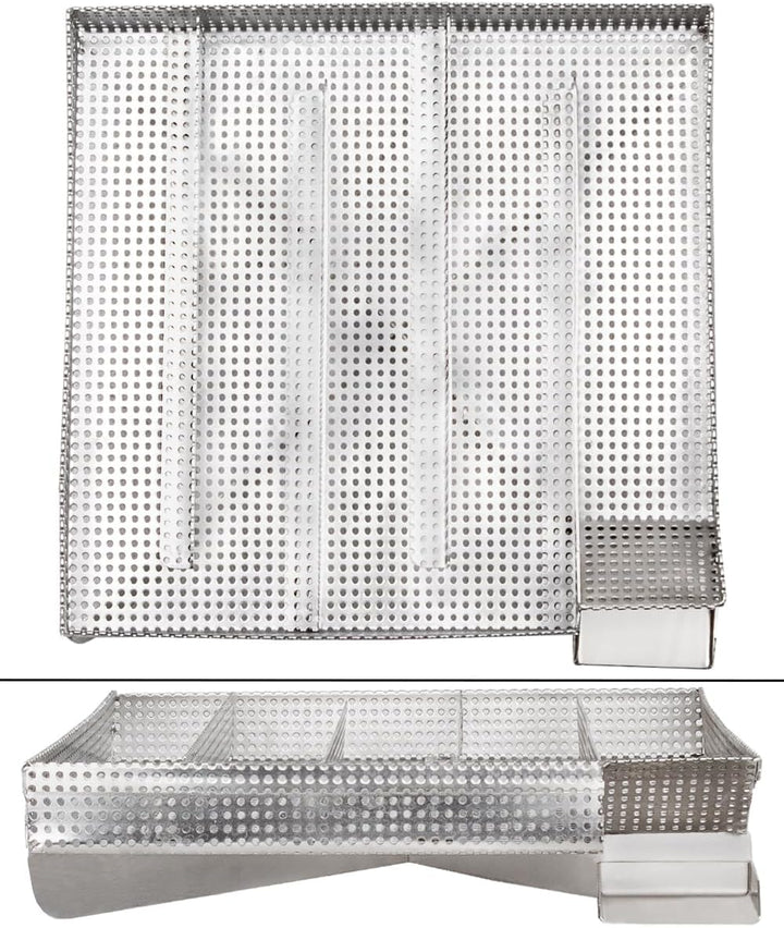 Beeketal 'Smoke XXL' Sparbrand Kaltraucherzeuger aus V4A Edelstahl mit 5 Kammern (L/B/H) ca. 205 x 2