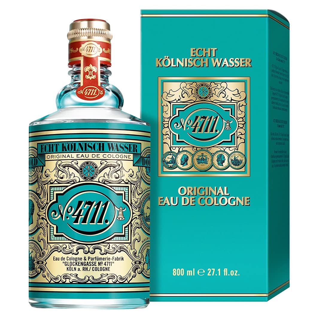 4711® Echt Kölnisch Wasser | Eau de Cologne 800ml Molanusflasche - Duftklassiker im ikonischen Flako
