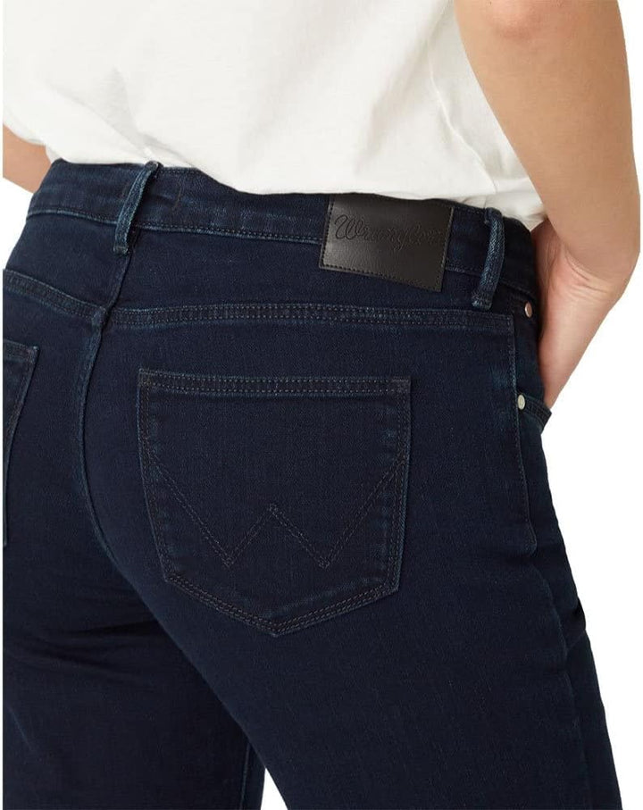 Wrangler Damen Straight Jeans 27W / 32L Blue Black, 27W / 32L Blue Black