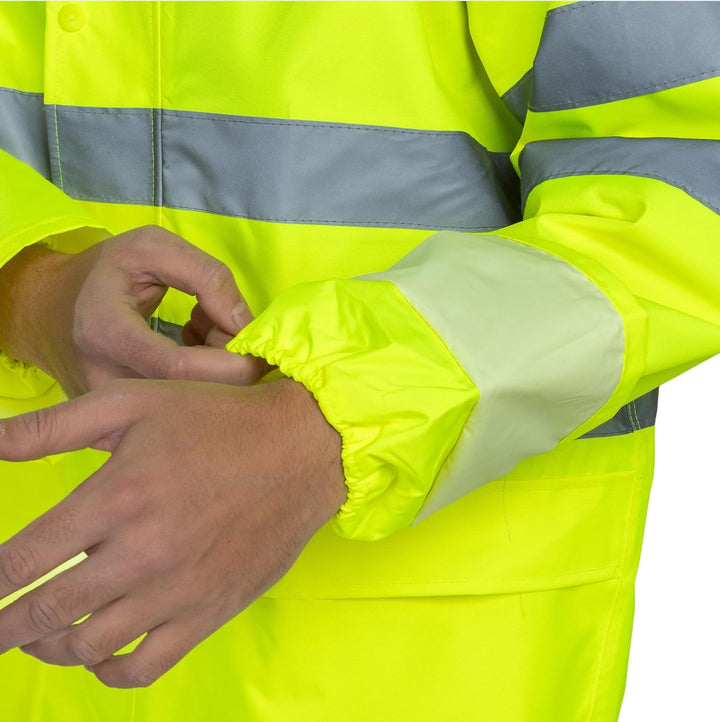 BWOLF POSEIDON Regenmantel Herren Regenmantel Wasserdichte Lange Regenjacke Outdoor Wiederverwendbar