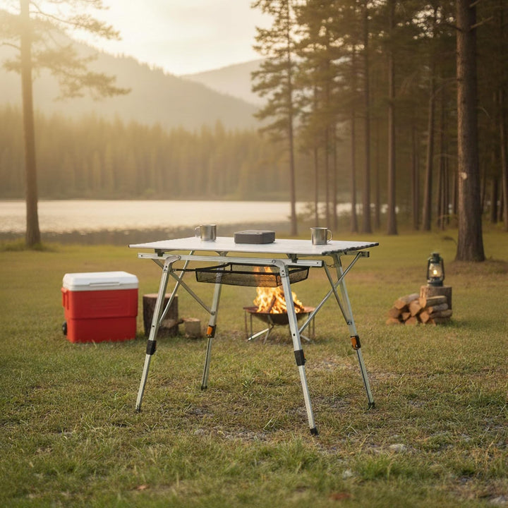 CampFeuer Campingtisch faltbar | 90,5 x 51,5 cm | Klapptisch mit Tragetasche, Gartentisch, Reisetisc