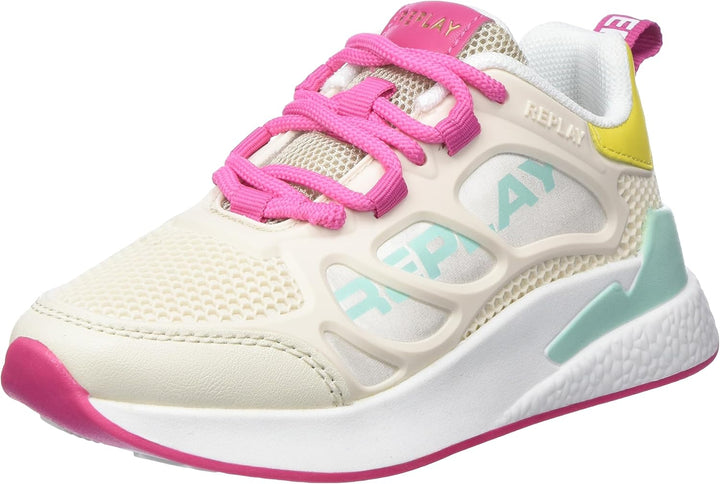 Replay Mädchen Gbs54 .000.c0004s Sneaker 38 EU Lt Beige Multi 31752, 38 EU Lt Beige Multi 31752