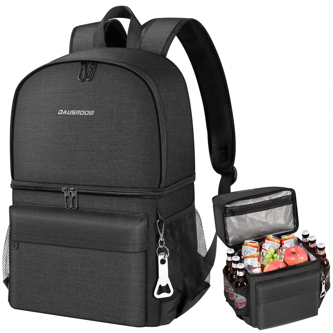 27L Kühlrucksack 2-IN-1 Isoliertasche gross Kühltasche Thermo Rucksack Auslaufsichere Rucksack mit K