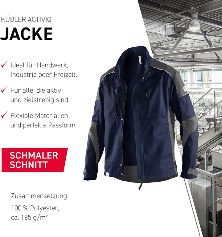 KÜBLER Workwear KÜBLER ACTIVIQ Arbeitsjacke dunkelblau/anthrazit dunkelblau/anthrazit XL, dunkelblau