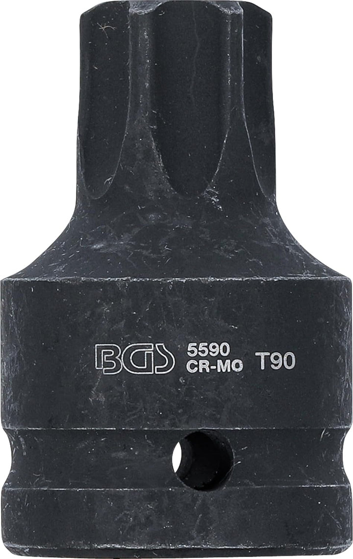 BGS 5590 | Kraft-Bit-Einsatz | Länge 60 mm | Antrieb Innenvierkant 20 mm (3/4") | T-Profil (für Torx