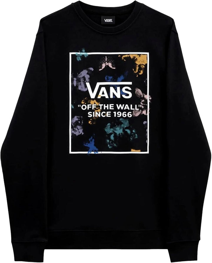 Vans Herren Blotterfly Box Crew Sweatshirt XL Schwarz, XL Schwarz