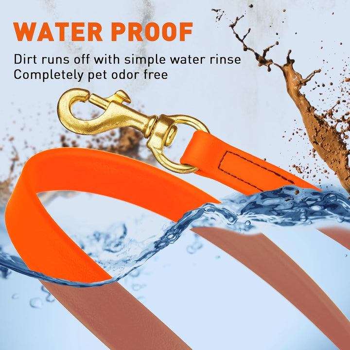 Viper Biothane Arbeitsleine für Hunde, 2 Farben und 6 Grössen Orange 3/4" x 33ft, Orange 3/4" x 33ft