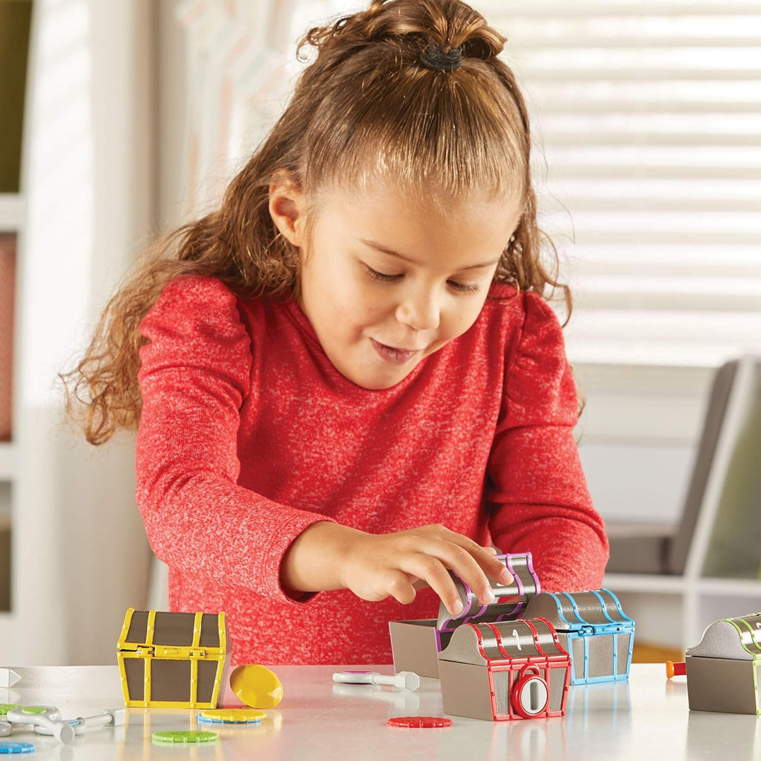 Learning Resources Spannender Piratenschatz zum Sortieren, Spielzeug zum Sortieren und Zuordnen, Ab