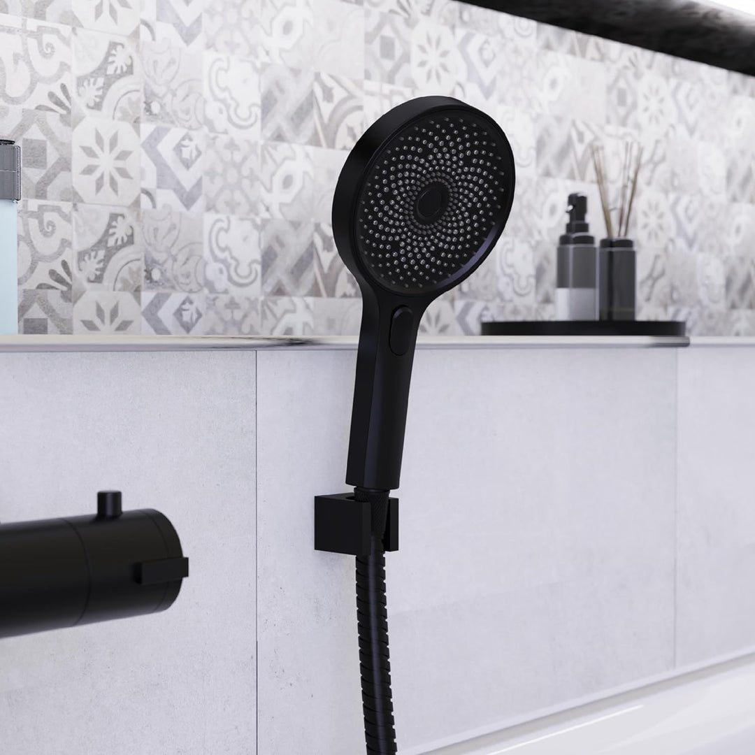 SCHÜTTE Handbrause SAMOA RAIN | Samtstrahl-Technologie | Duschkopf mit über 300 Düsen | 3 einstellba
