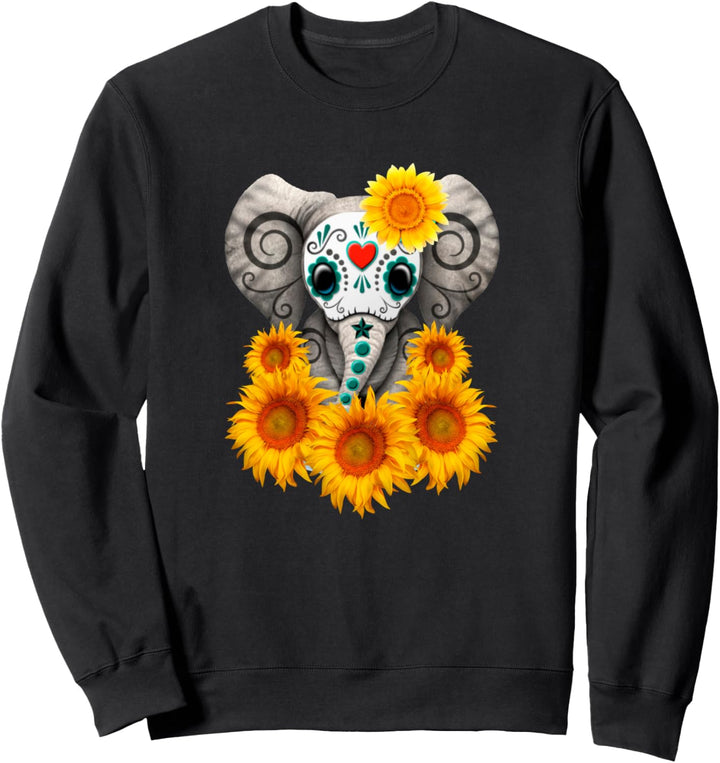 Elephant Sunflower Elephant Cute Sunflowers Sweatshirt