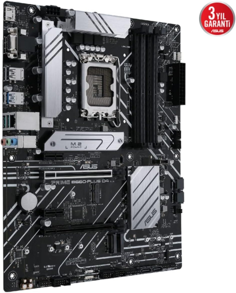 ASUS PRIME B660-PLUS D4 Gaming Mainboard Sockel Intel LGA 1700 (Intel B660, ATX, DDR4 Speicher, PCIe