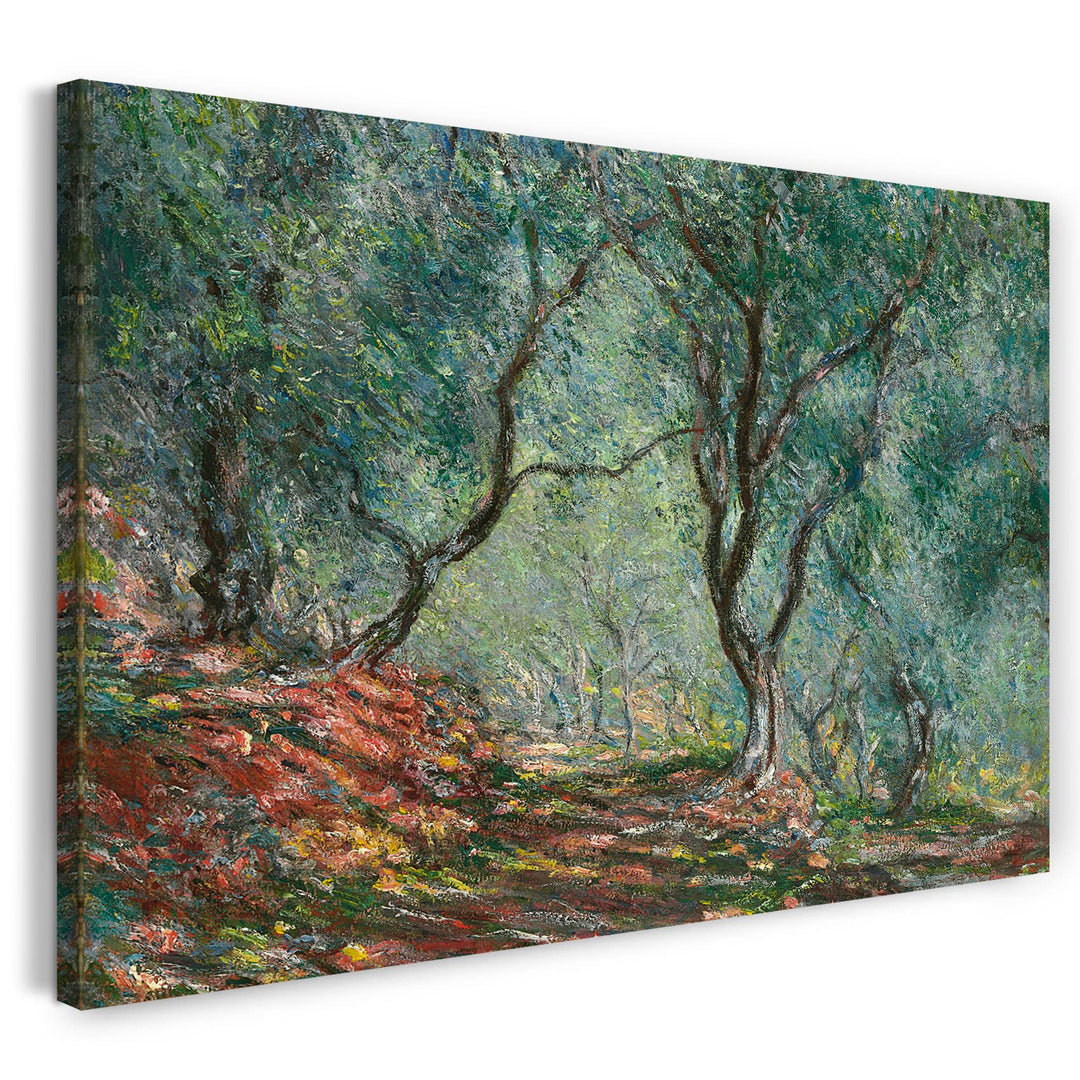 Printed Paintings Leinwand (80x60cm): Claude Monet - Olivenholz im Moreno Garten 80x60 cm, 80x60 cm
