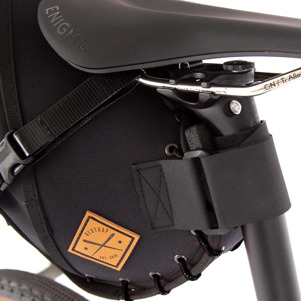 Restrap Big Sattelttasche mit Packsack Sattelholster 8 l Schwarz, 8 l Schwarz