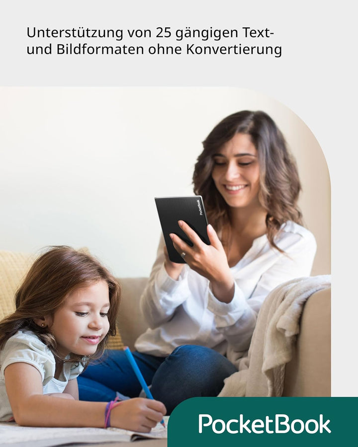 PocketBook e-Book Reader 'Verse' (deutsche Version) 8 GB Speicher (erweiterbar) 15,2 cm (6 Zoll) E-I