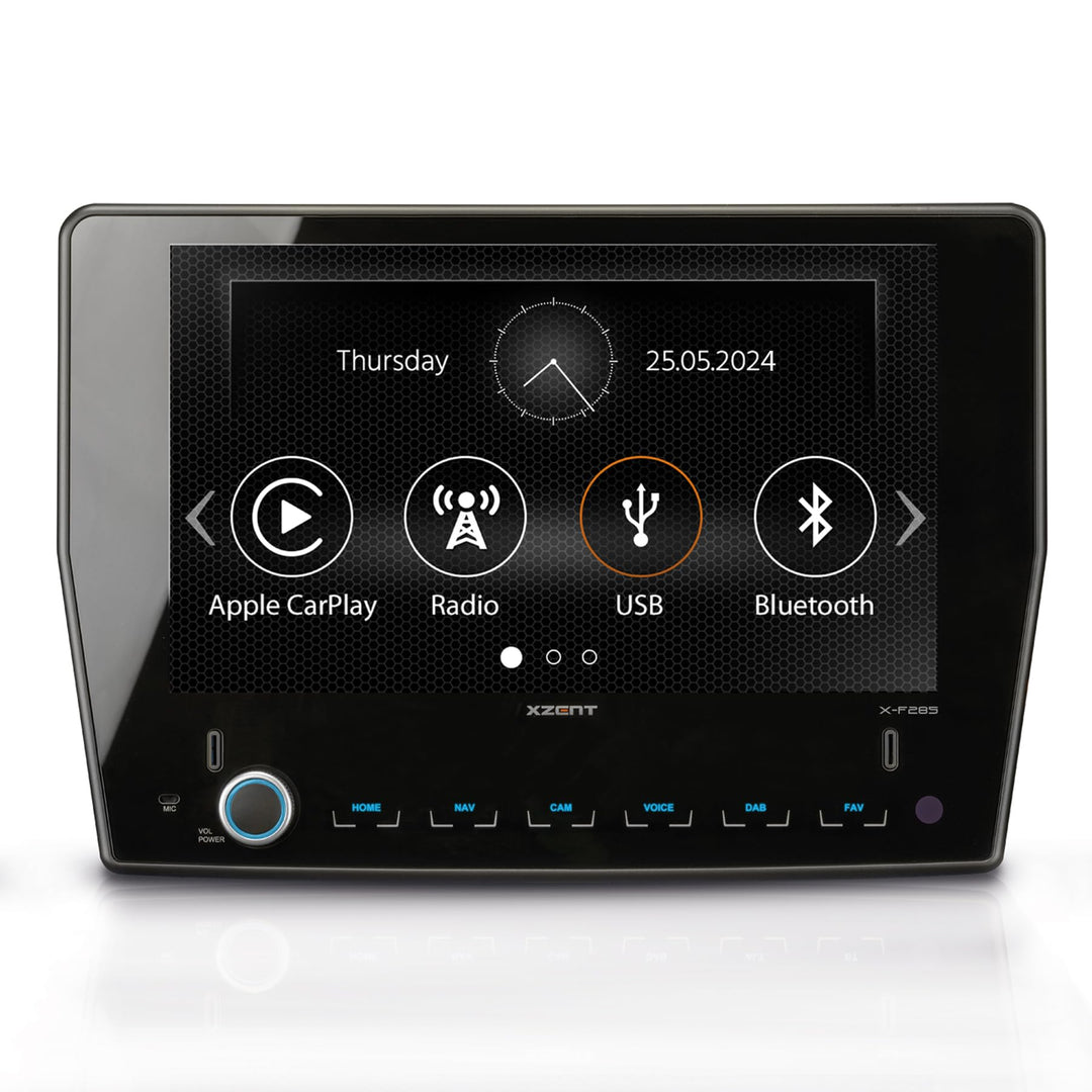 XZENT X-F285 – Autoradio kompatibel mit Ford Transit, Multimedia System/Mediencenter mit 9“ Touchscr