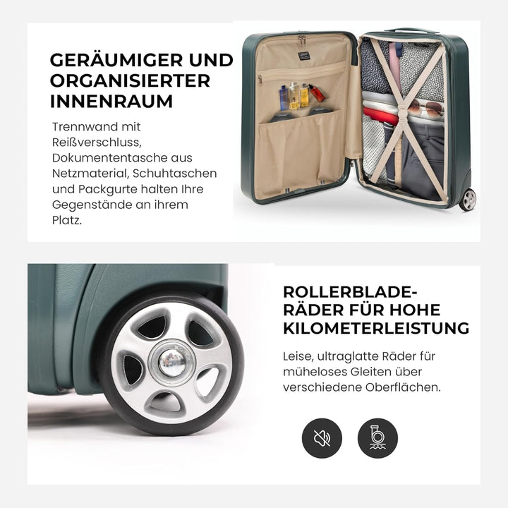 Aerolite Erweiterbar 55x40x20cm auf 55x40x23 cm Lufthansa Eurowings Ryanair Wizz Air Priorität und m