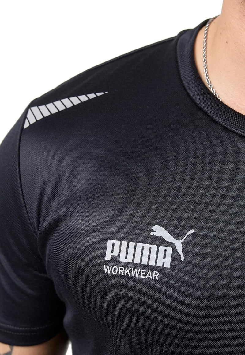 PUMA Workwear Essentials - Premium Arbeitsshirt für Herren, T-Shirt aus robustem Gewebe mit Reflekto