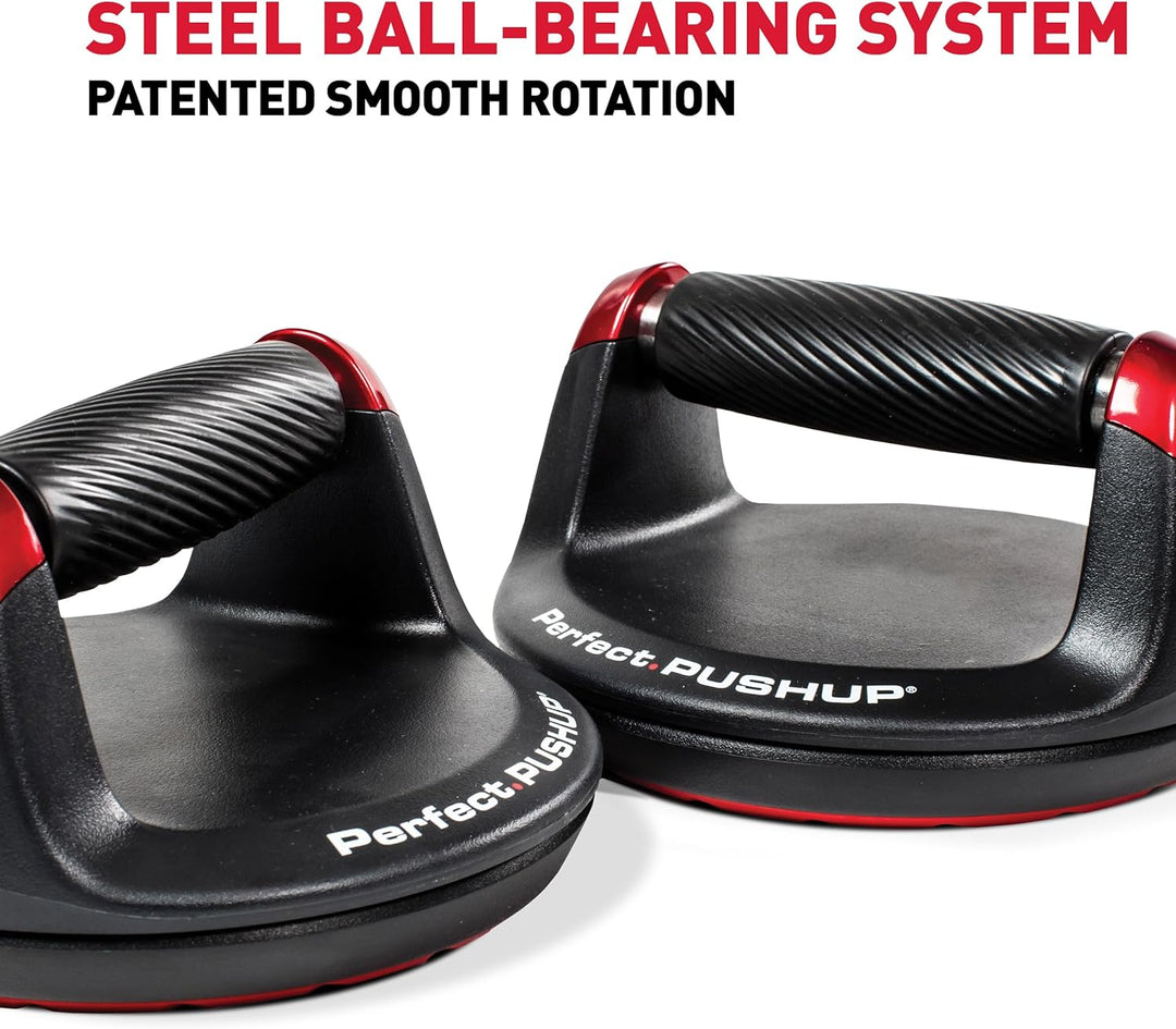 Perfect Fitness Liegestützgriffe Push Up, Fitnessgeräte für Zuhause, Schwarz, 2