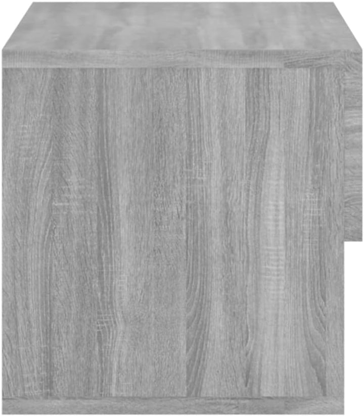Wand-Nachttisch Grau Sonoma Holzwerkstoff 46x29,5x30 cm Nachtschrank Nachtkästchen Bedside Table Nig