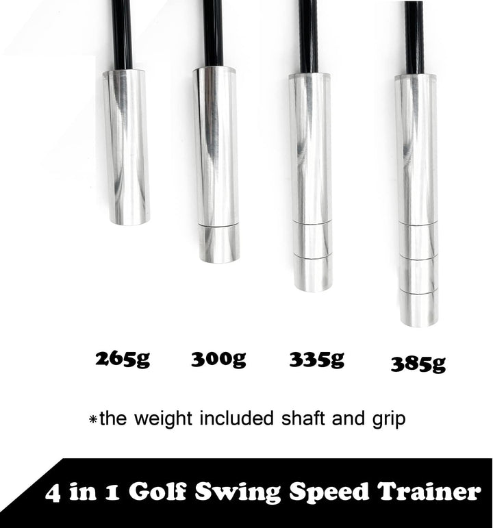4 in 1 Einstellbare Schlägergewichte Golf Swing Speed Trainer, Overspeed Golf Speed Stick, Golf Trai